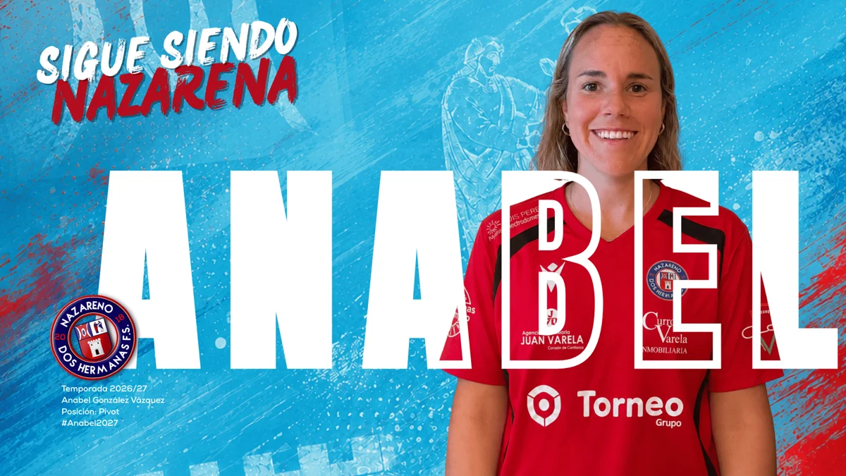 Anabel continuará defendiendo una temporada más al Torneo Seguridad Nazareno Dos Hermanas FS
