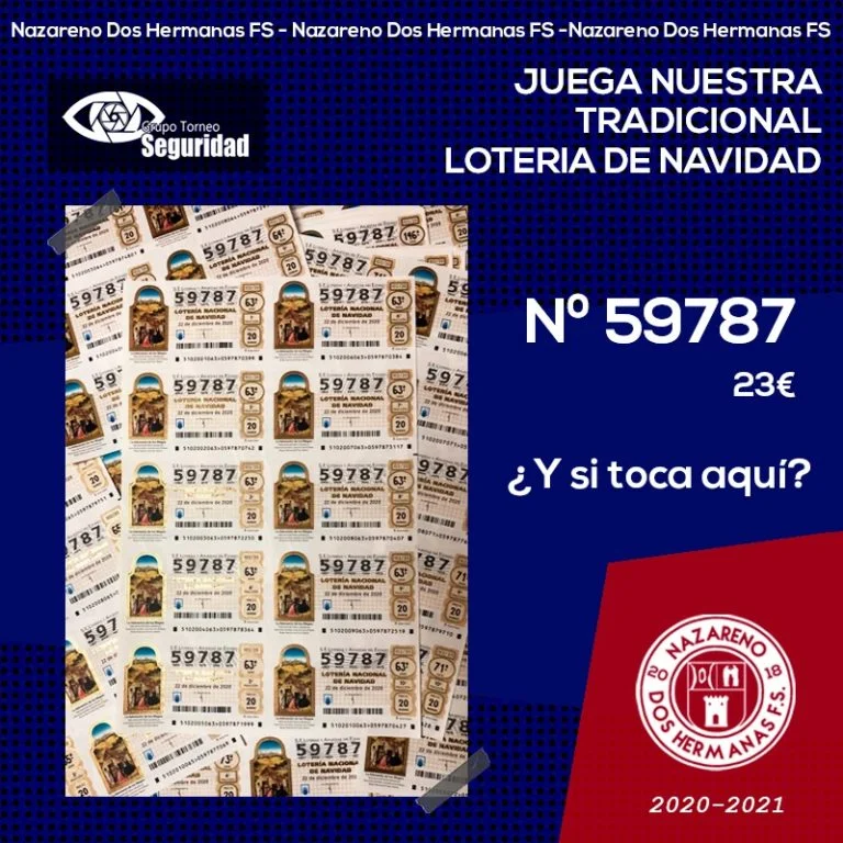 A la venta los últimos décimos de Lotería de Navidad del GTS Nazareno Dos Hermanas