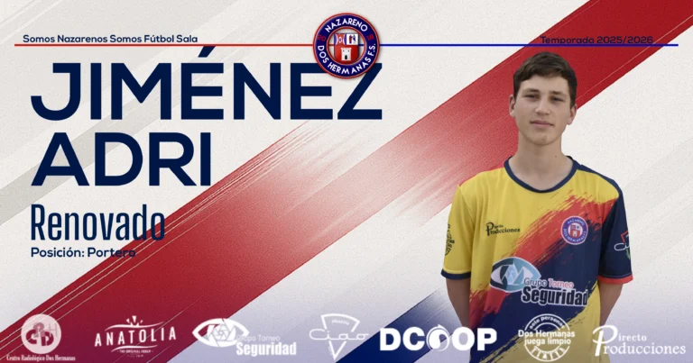 Adrián Jiménez continuará defendiendo la portería una temporada más