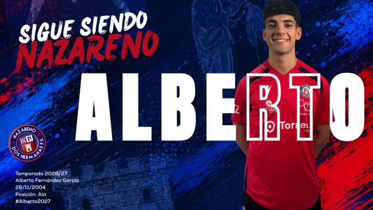 Alberto continuará un año más en el Torneo Seguridad Nazareno Dos Hermanas FS