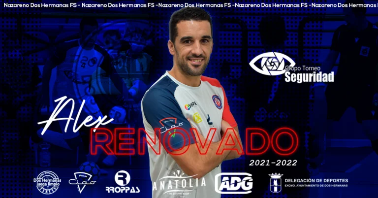 Álex cierra su renovación con el GTS Nazareno Dos Hermanas FS