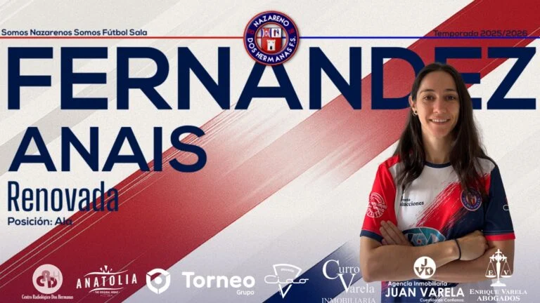 Anaís Fernández renueva y da el salto al primer equipo del Grupo Torneo Nazareno Dos Hermanas FS Femenino