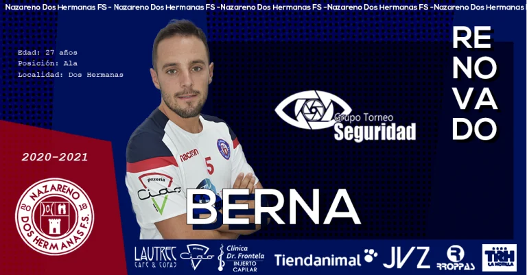 Berna renueva y seguirá defendiendo al GTS Nazareno Dos Hermanas