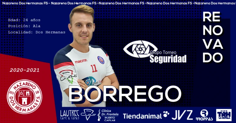 Borrego renueva una nueva temporada con el GTS Nazareno Dos Hermanas FS