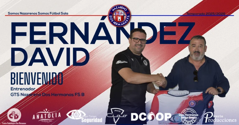 David Fernández, nuevo entrenador del filial del GTS Nazareno Dos Hermanas FS