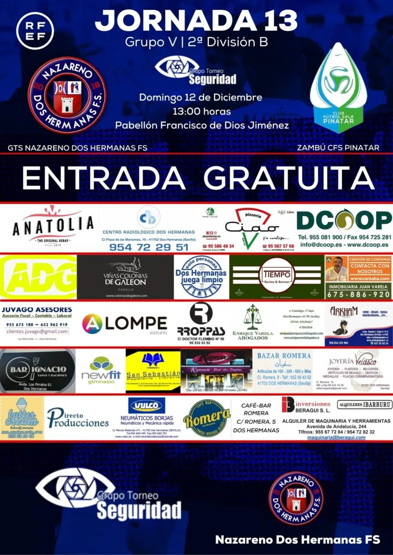 Entrada gratuita con el objetivo de que el Francisco de Dios Jiménez sea el sexto jugador
