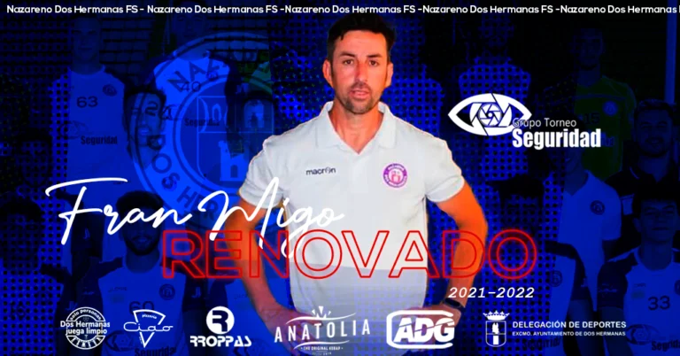 Fran Migo, entrenador del Nazareno filial, renueva al frente de su equipo