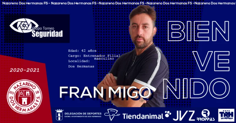 Fran Migo, nuevo entrenador del filial del GTS Nazareno Dos Hermanas FS