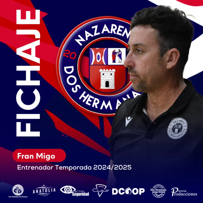 Fran Migo vuelve al GTS Nazareno Dos Hermanas para ser el entrenador del primer equipo