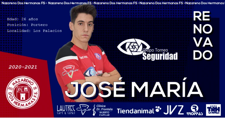 José María Bernal seguirá salvaguardando la portería del Nazareno Dos Hermanas
