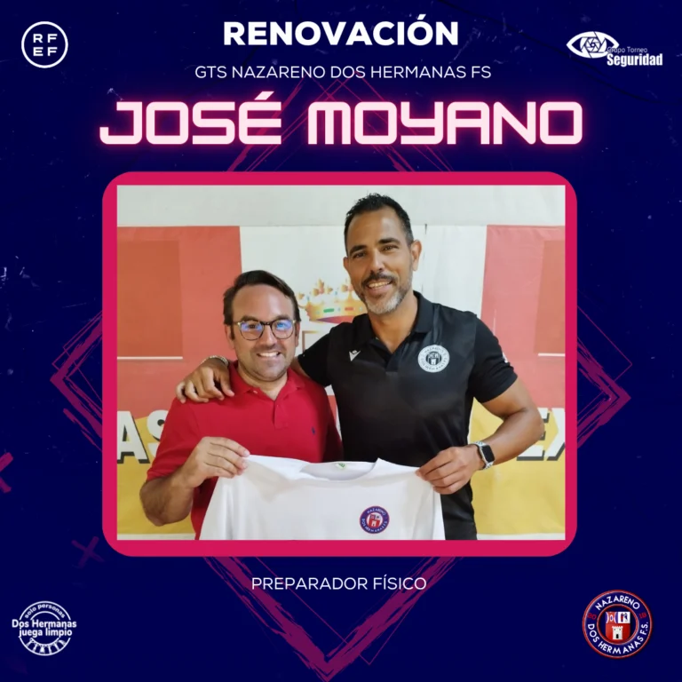José Moyano continúa preparando físicamente al GTS Nazareno Dos Hermanas FS