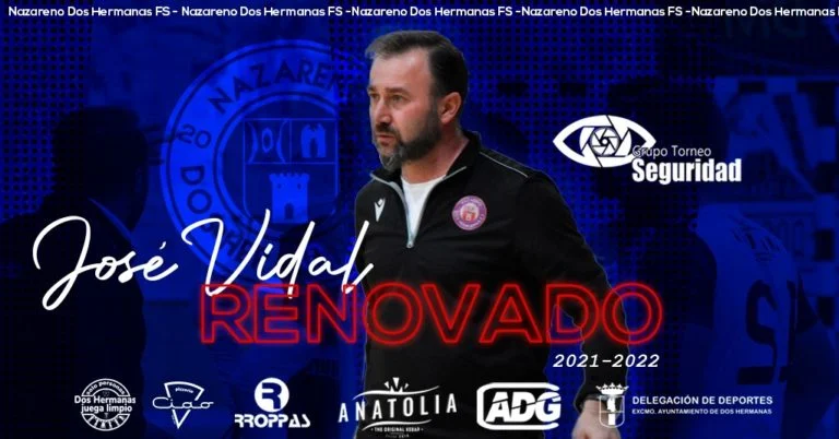 José Vidal, el entrenador del GTS Nazareno Dos Hermanas renueva una nueva temporada