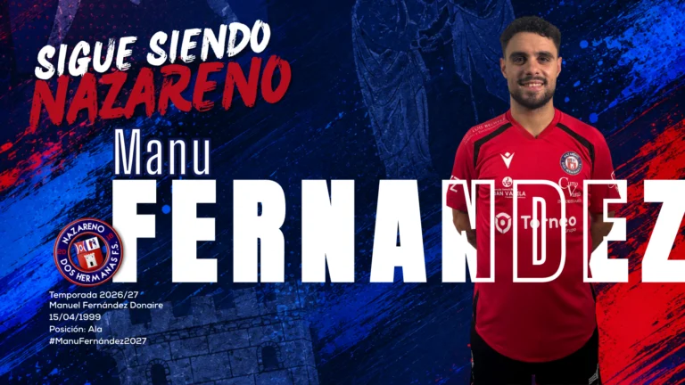 Manu Fernández, nuevo renovado del Torneo Seguridad Nazareno Dos Hermanas FS