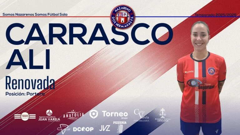 Portería cubierta para el Grupo Torneo Nazareno Dos Hermanas con la renovación de Ali Carrasco